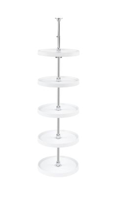 Rev-A-Shelf 16" FULL CIRCLE WHITE LOWER PANTRY 5 TRAY 6065-16-11-52