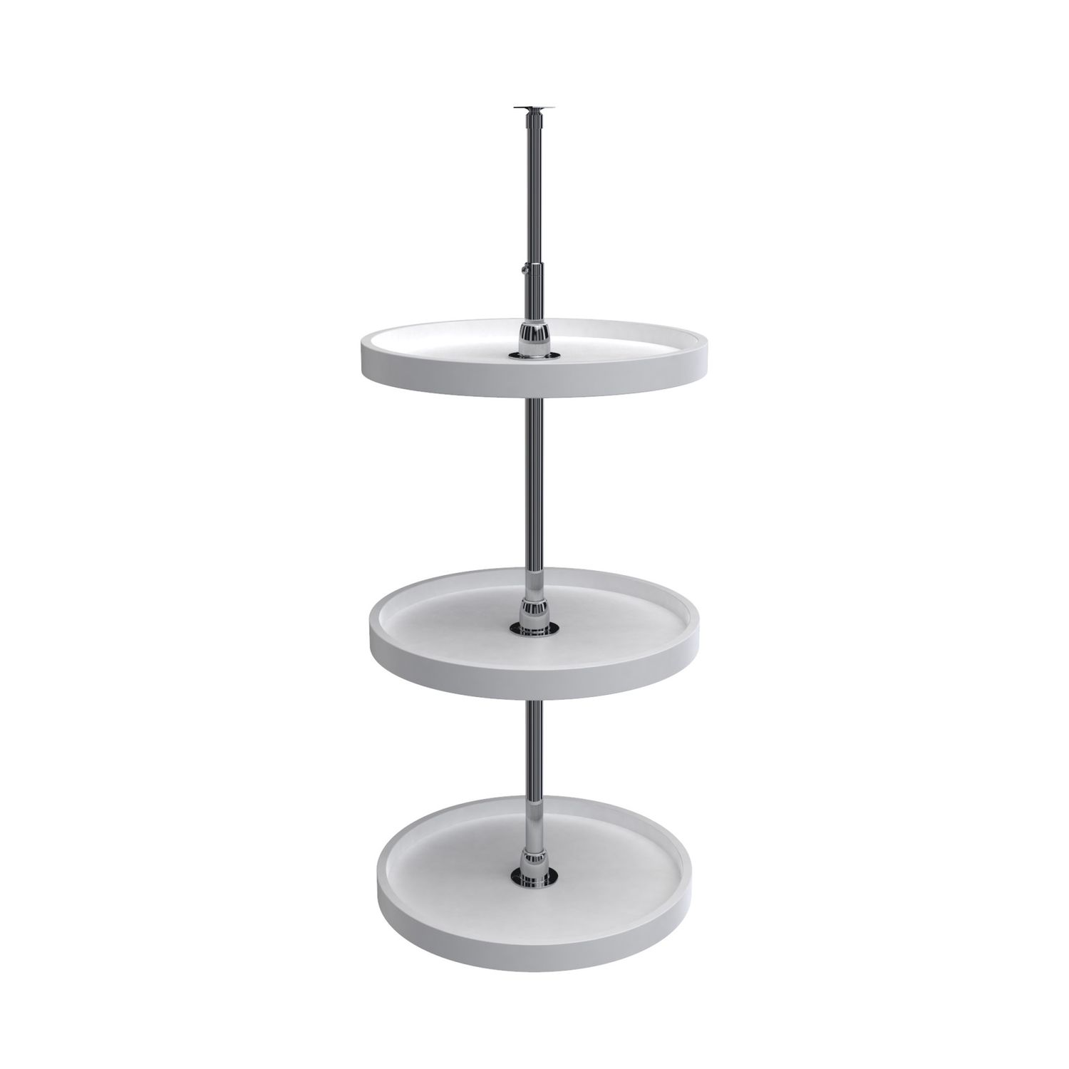 Rev-A-Shelf 18" FULL CIRCLE IND ROT WHITE 3 TRAY W/36" LOWER SHAFT 6073-18-11-536