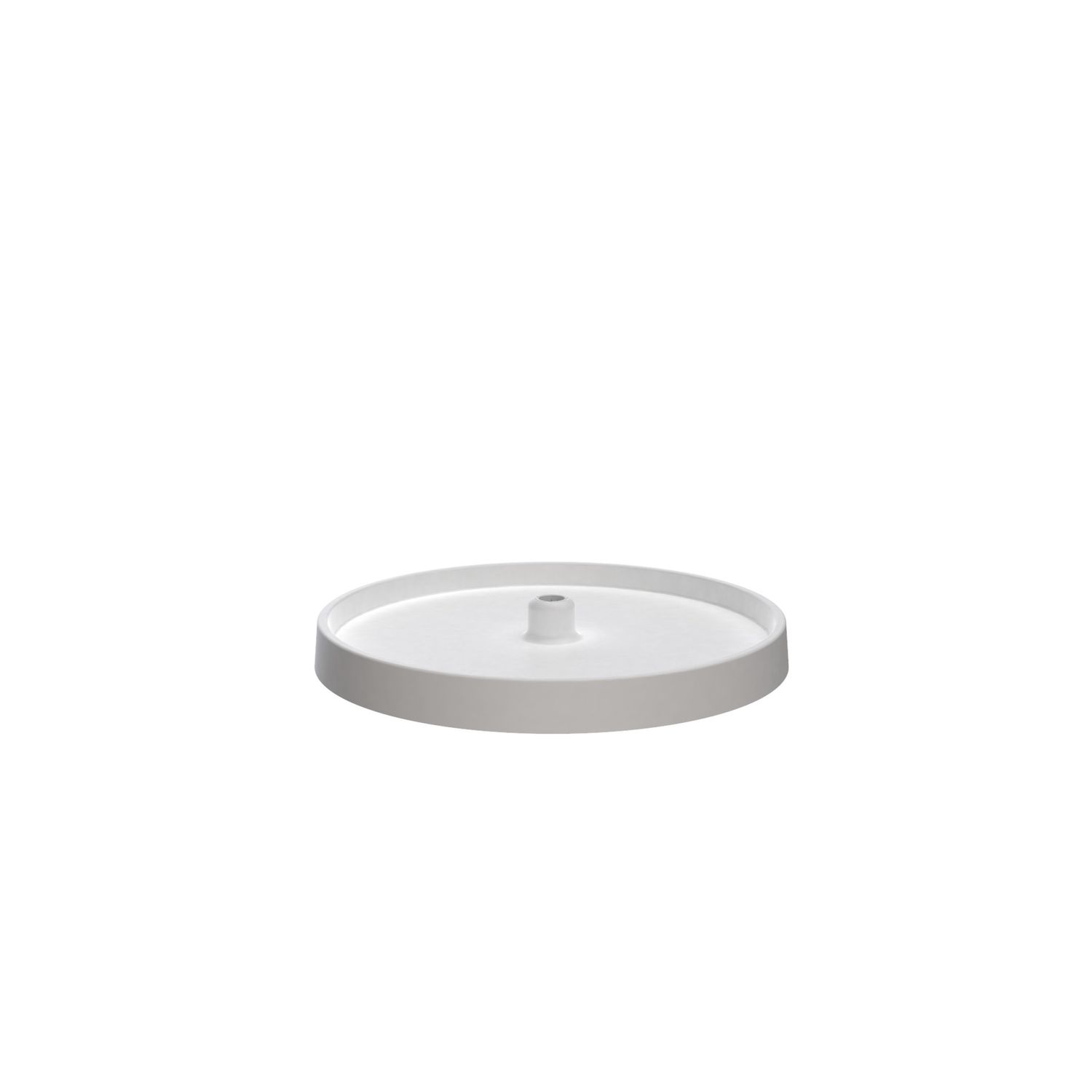 Rev-A-Shelf 18" FULL CIRCLE VALUE LINE SGL TRAY WHI W/HUB 3071-18-11-52