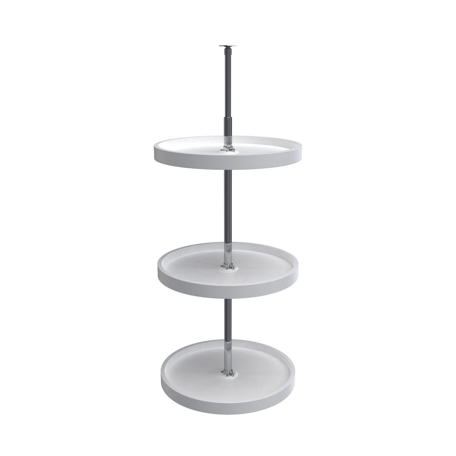 Rev-A-Shelf 18" FULL CIRCLE WHITE 3 TRAY W/36" LOWER SHAFT 6013-18-11-526