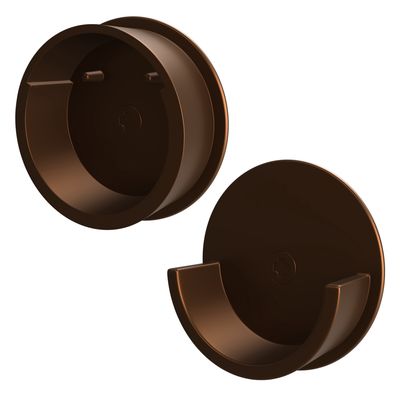 Rev-A-Shelf 2 CLOSET POLE END CAPS BRONZE CRCSL-BZ-1