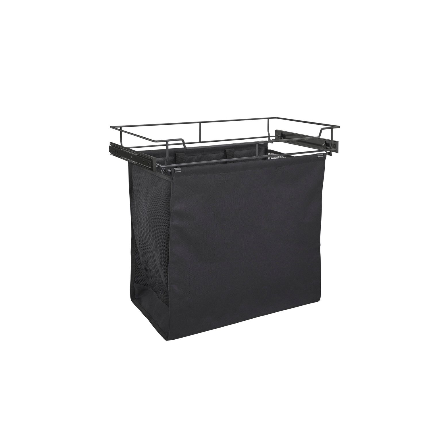 Rev-A-Shelf 24" BLACK CLOSET SLIDE OUT HAMPER CSOHSL-24-1