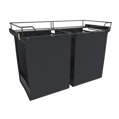 Rev-A-Shelf 30" BLACK CLOSET SLIDE OUT HAMPER CSOHSL-30-1
