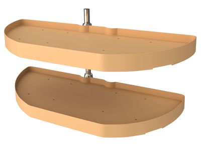 Rev-A-Shelf 31" HM ALMOND 2 SHELF SET PIV 2 BRKTS 6842-31-15-570