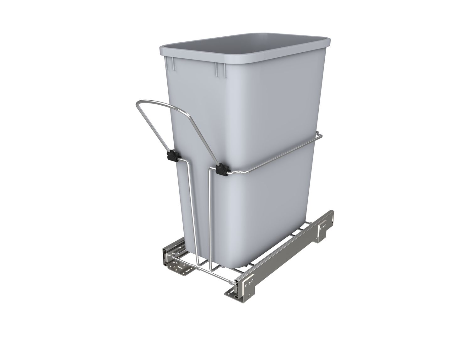 Rev-A-Shelf 32 QT UNIVERSAL WASTE CONTAINER WITH BALL BEARING SLIDES RUKD-932-1