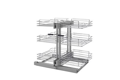 Rev-A-Shelf 3-TIER SOFT-CLOSE PSP FOR 15" CAB OPENING 5PSP3-15SC-CR