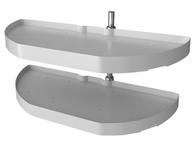 Rev-A-Shelf 31" HM WHITE 2 SHELF SET PIV 2 BRKTS 6842-31-11-570