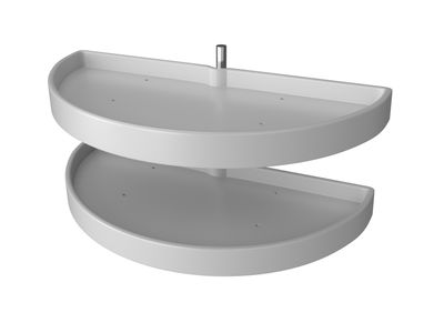Rev-A-Shelf 33" HALF-MOON WHITE PIVOT 6842-33-11-570
