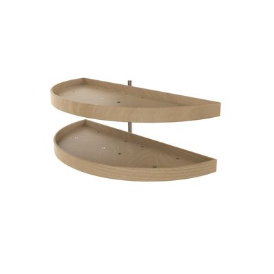 Rev-A-Shelf 38" WOOD HALF-MOON 2 TRAY SET W/HDW 4WLS882-38-570