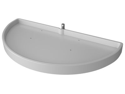 Rev-A-Shelf 39" HM WHITE R-A-T W/ PULL 6881-39-11-52