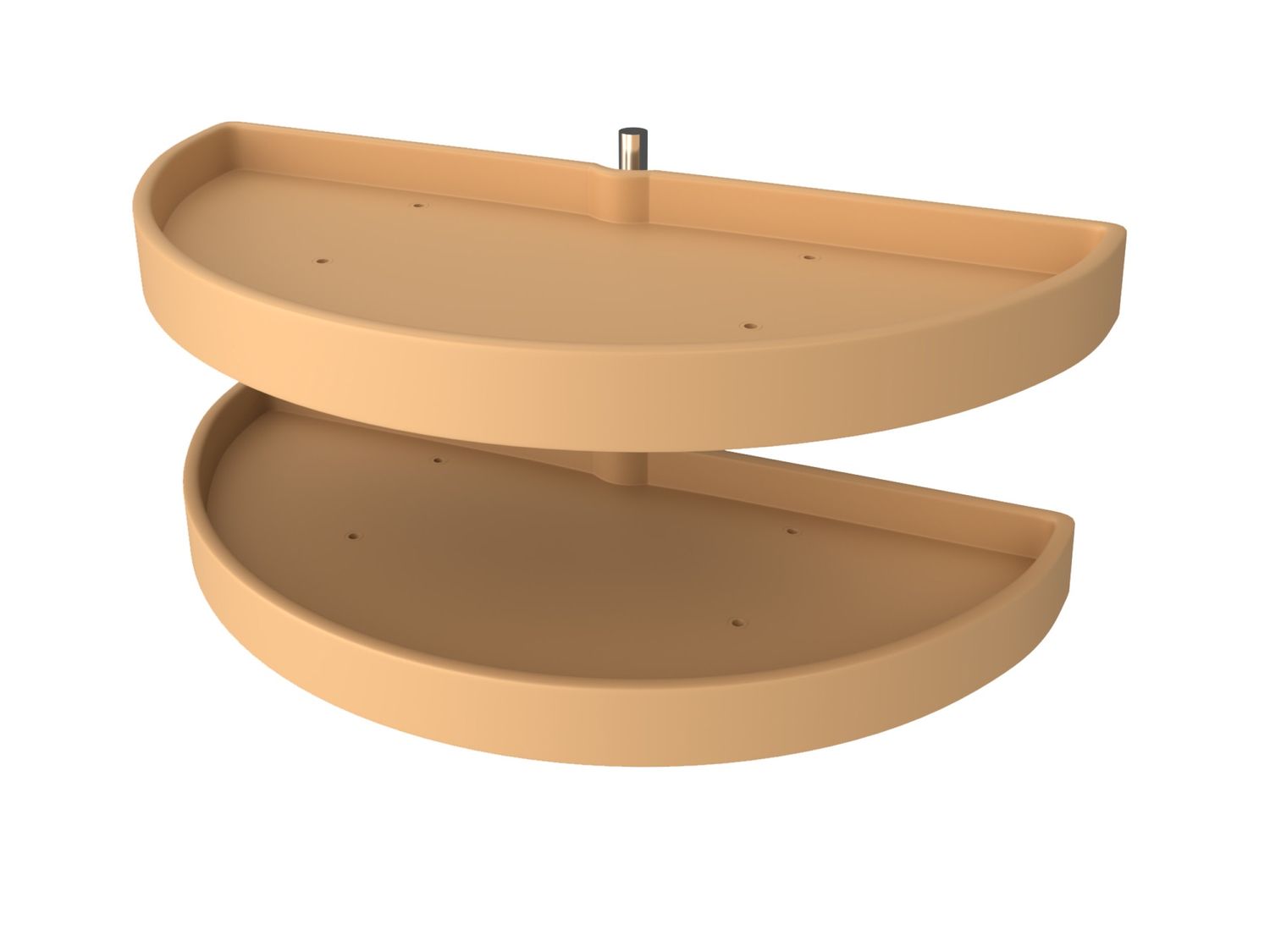 Rev-A-Shelf 33" HALF-MOON ALMOND 2 TRAY PULL 6882-33-15-570