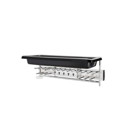 Rev-A-Shelf BELT/TIE RACK W/STORAGE TRAY TBC-14TCR
