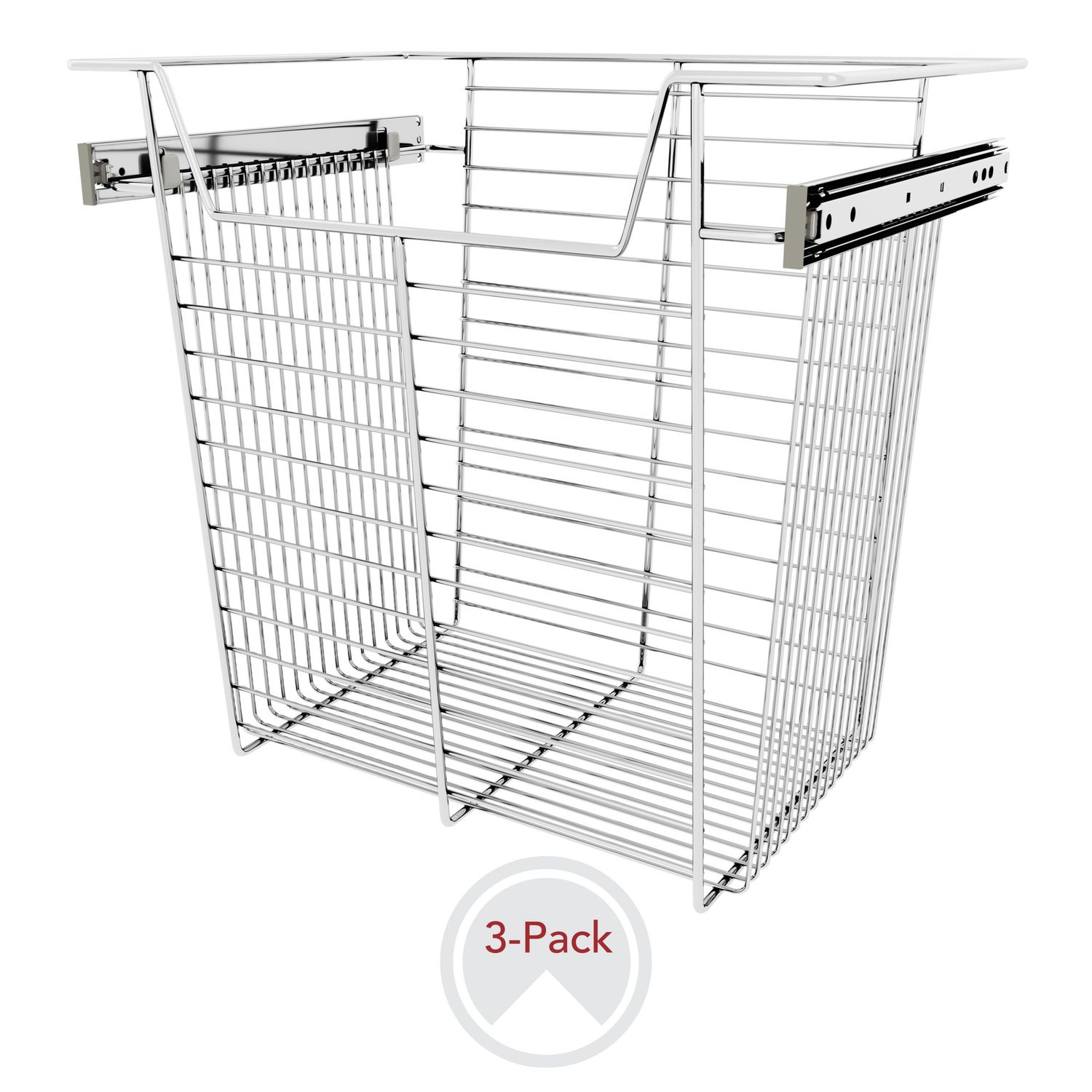 Rev-A-Shelf CLOSET BASKET 17"H X 18"W X 14"D CHROME 3 PER CBSL-181417CR-3