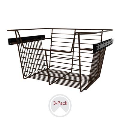 Rev-A-Shelf CLOSET BASKET 10"H X 18"W X 14"D BRONZE 3 PER CBSL-181410BZ-3