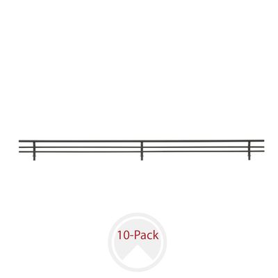 Rev-A-Shelf MATTE BLACK SHOE RAILS 23"W X 7/16" D X 2" H - 10 PER CSRSL-24MB-10