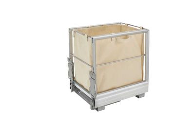 Rev-A-Shelf CLOTH HAMPER W/REV-A-MOTION SLIDES GREY 5190-15RM-117