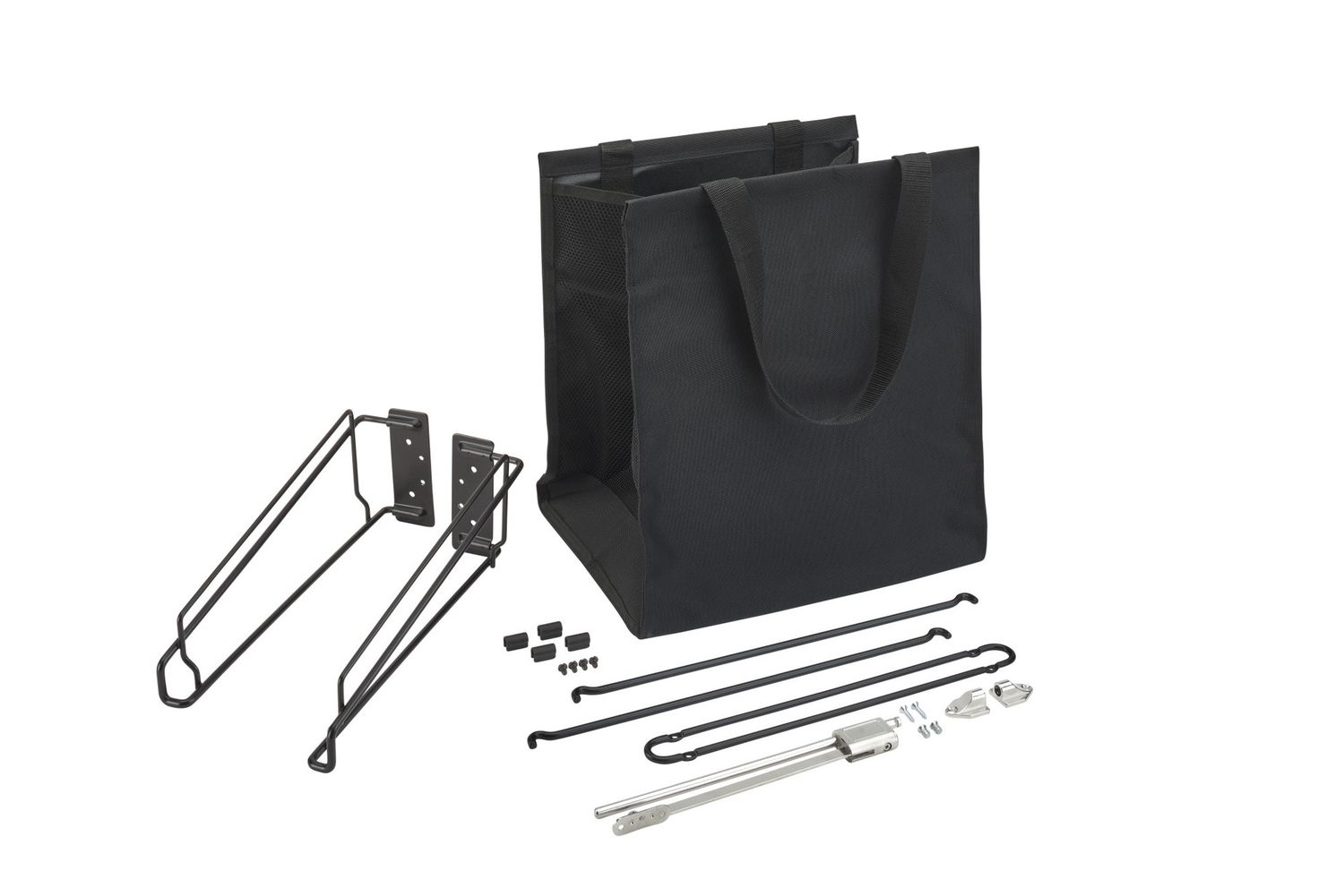 Rev-A-Shelf CLOTH TILT OUT HAMPER 18" W WITH HW BLACK CTOHSL-18-1