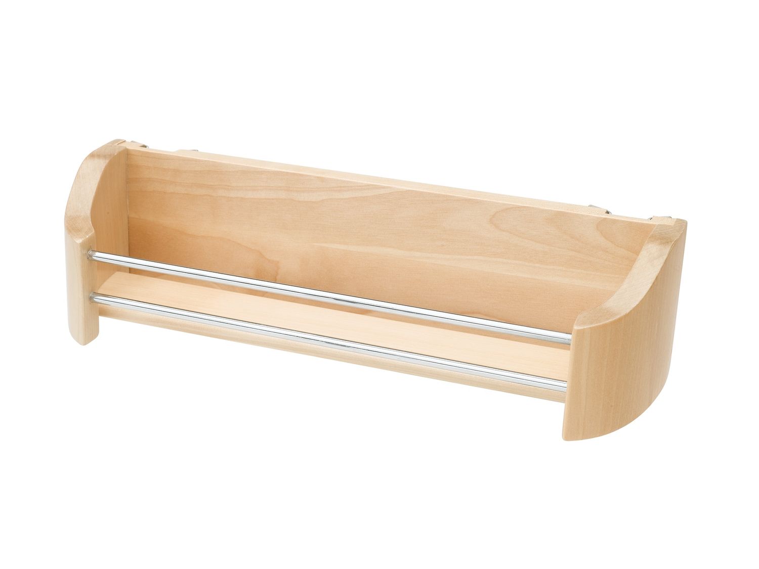 Rev-A-Shelf DOOR STORAGE WOOD TRAY, 14" W/SCREW-IN CLIPS SGL PACK 4231-14-52