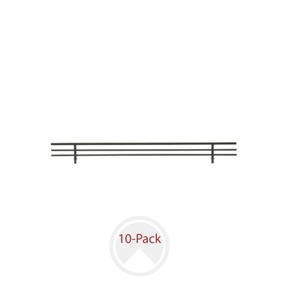 Rev-A-Shelf MATTE BLACK SHOE RAILS 17"W X 7/16" D X 2" H - 10 PER CSRSL-18MB-10