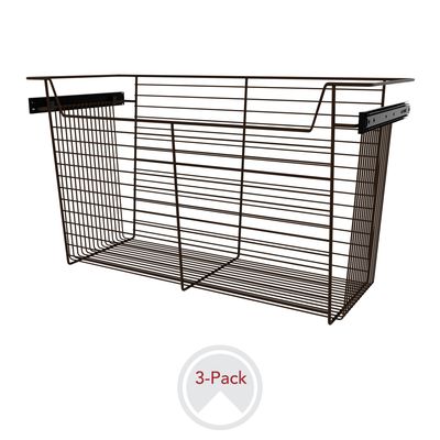 Rev-A-Shelf CLOSET BASKET 17"H X 30"W X 14"D BRONZE 3 PER CBSL-301417BZ-3