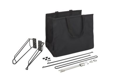 Rev-A-Shelf CLOTH TILT OUT HAMPER 30" W WITH HW BLACK CTOHSL-30-1