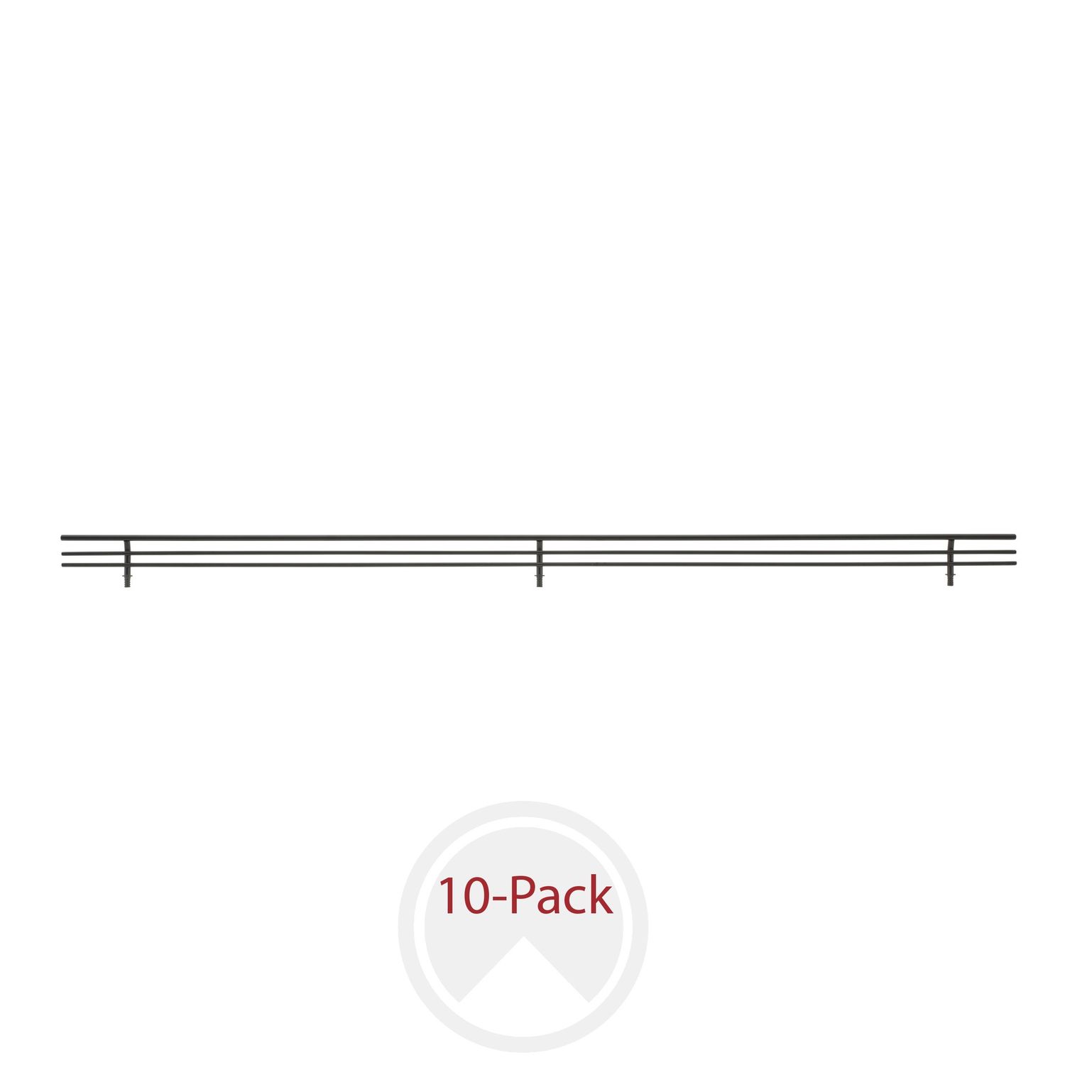 Rev-A-Shelf MATTE BLACK SHOE RAILS 35"W X 7/16" D X 2" H - 10 PER CSRSL-36MB-10