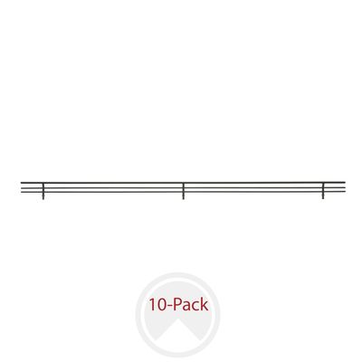 Rev-A-Shelf MATTE BLACK SHOE RAILS 35"W X 7/16" D X 2" H - 10 PER CSRSL-36MB-10