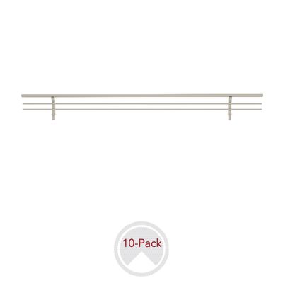Rev-A-Shelf WIRE SHOE RAIL 18" SATIN NICKEL 10 PER CSRSL-18SN-10