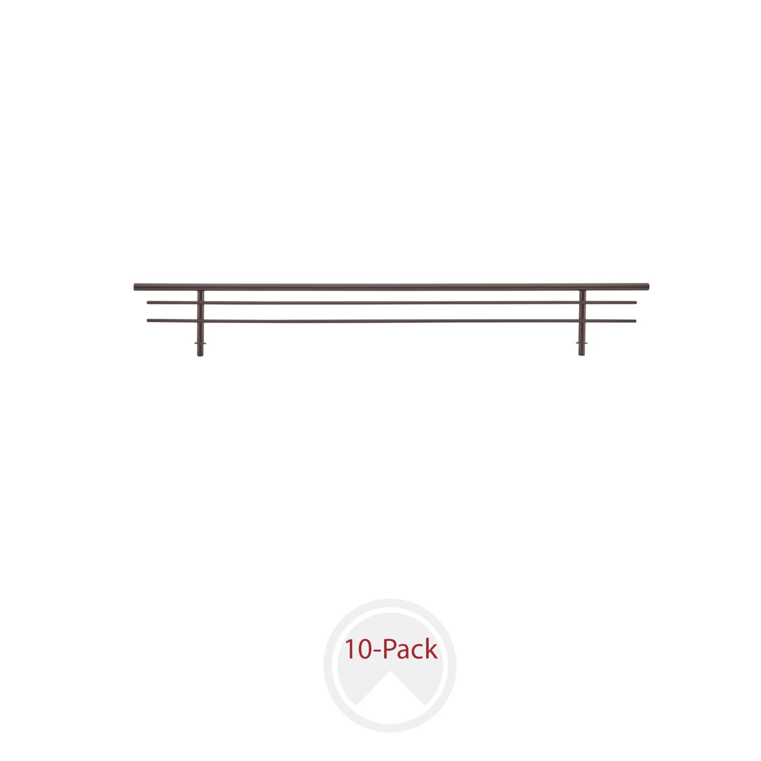 Rev-A-Shelf WIRE SHOE RAIL 17" OIL RUBBED BRONZE 10 PER CSR-17ORB-10