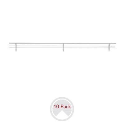 Rev-A-Shelf WIRE SHOE RAIL 24" SATIN CHROME 10 PER CSRSL-24SC-10