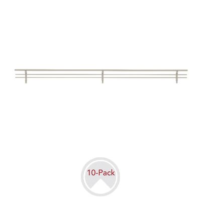 Rev-A-Shelf WIRE SHOE RAIL 24" SATIN NICKEL 10 PER CSRSL-24SN-10