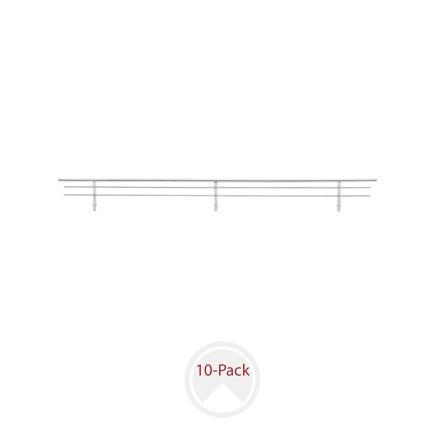 Rev-A-Shelf WIRE SHOE RAIL 23"  CHROME 10 PER CSR-23CR-10