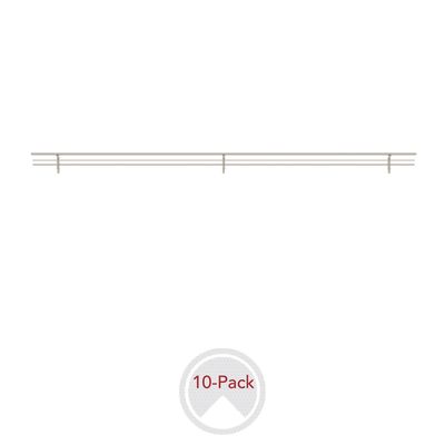 Rev-A-Shelf WIRE SHOE RAIL 36" SATIN NICKEL 10 PER CSRSL-36SN-10