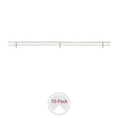 Rev-A-Shelf WIRE SHOE RAIL 30" SATIN NICKEL 10 PER CSRSL-30SN-10
