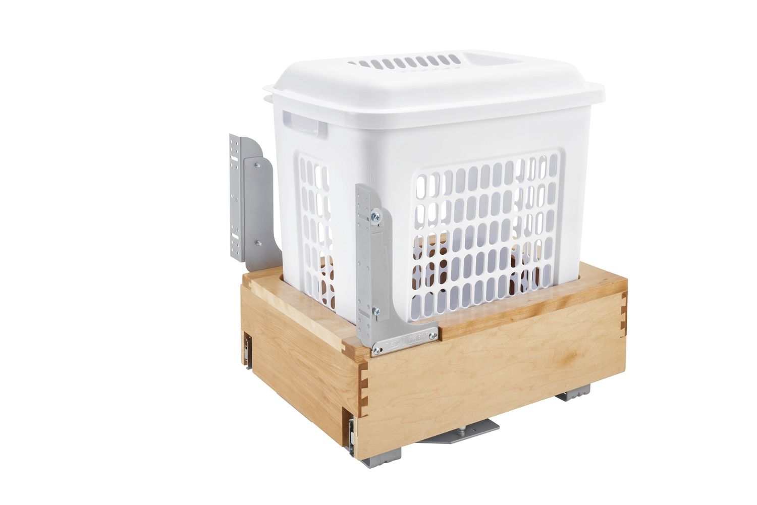 Rev-A-Shelf WOOD HAMPER FOR 18" CABINET, REV-A-MOTION 4WH-RM-15DM-1