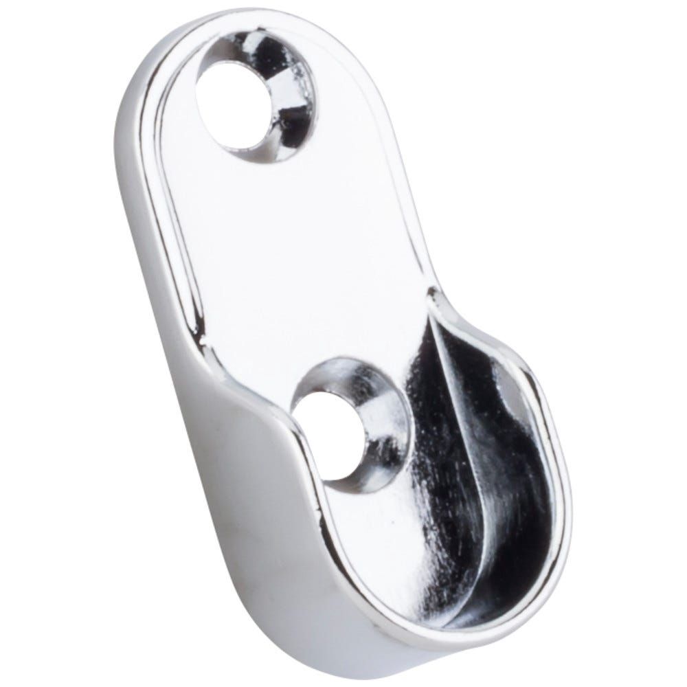 Hardware Resources M7175 Closet Rod Brackets Mounting Bracket Screw On Type Zinc Die Cast.