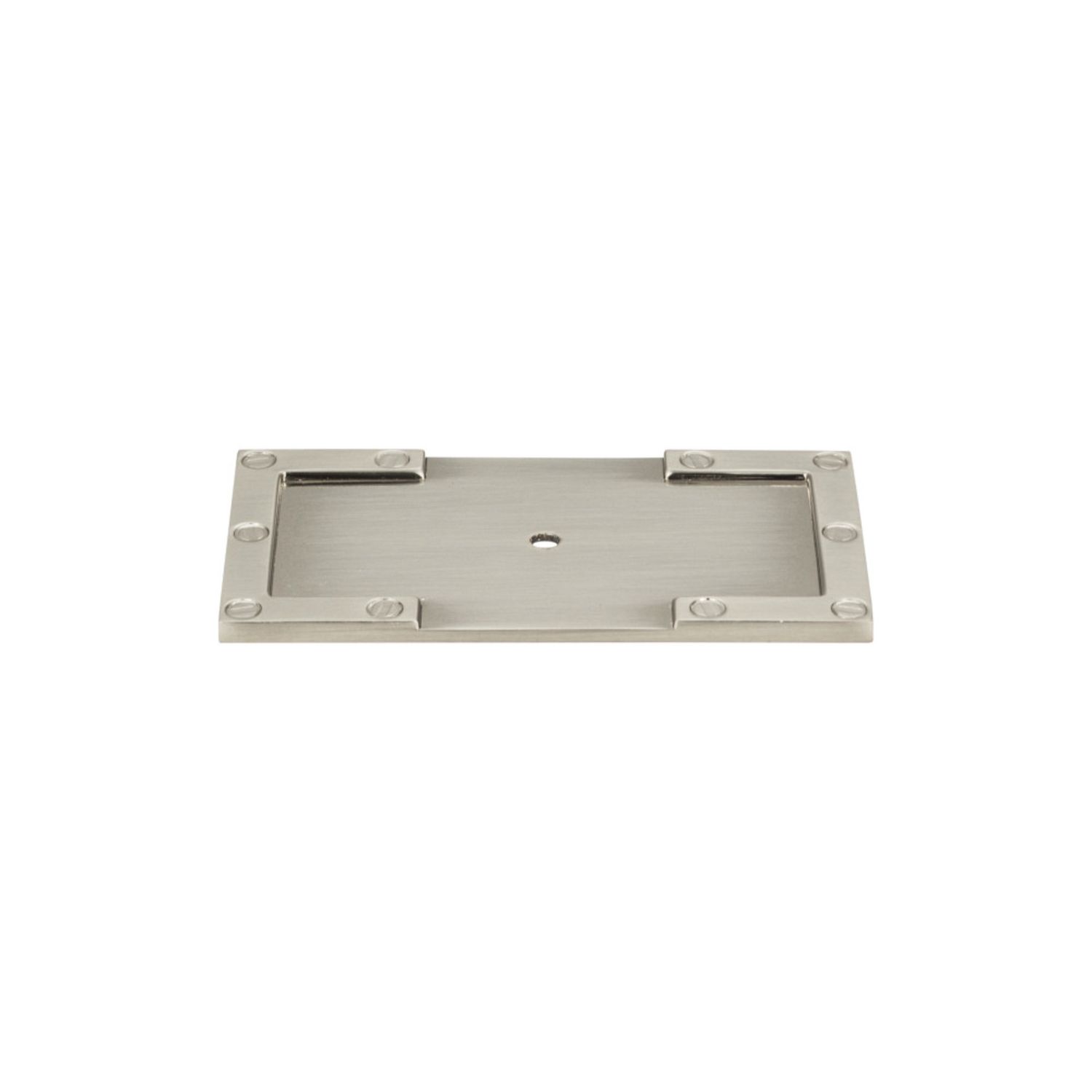 Atlas 378 Campaign L-Bracket Backplate 3 11/16 Inch, Colour: Brushed Nickel