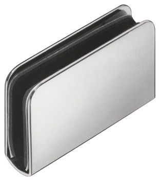 Hafele 245.63.228 Strike Plate, for Magnetic Pressure Catches For glass doors 5-6 mm thick, Chrome plated