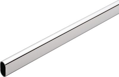 Hafele 801.13.209 OVAL TUBE ST/CHR 30X15X1.0X2337MM