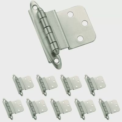 Amerock 10PK3417G10 Functional Hardware Hinge 3/8in (10mm) Inset Satin Nickel