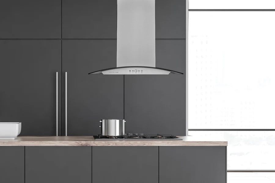 Hauslane IS-200SS-36 Convertible Island Range Hood