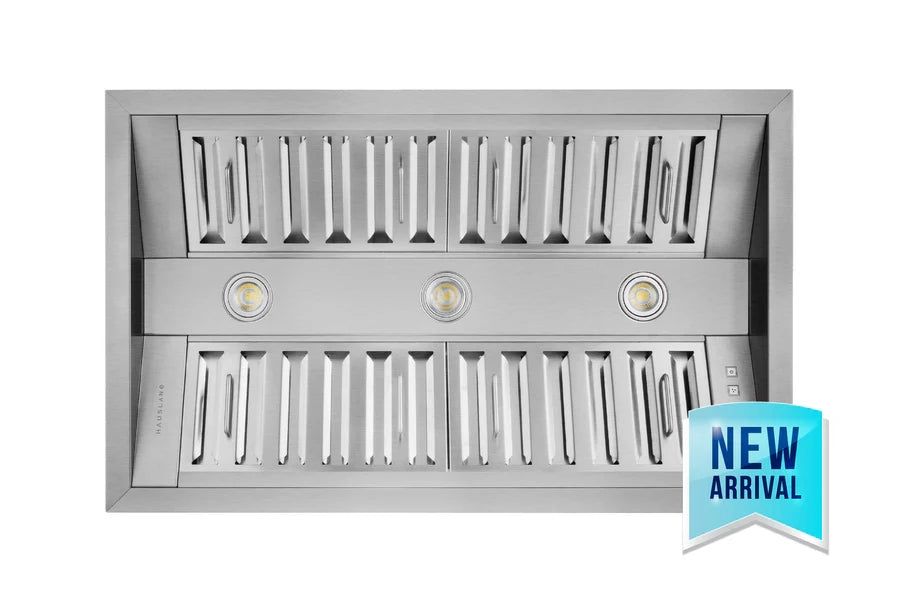 Hauslane IN-R300SS-34 Convertible Built-In Range Hood (21" Deep)