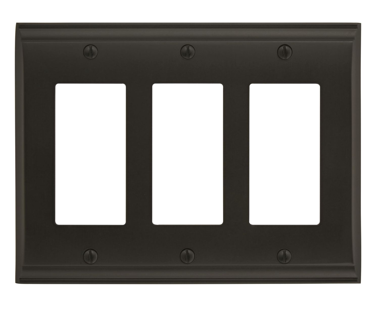 Amerock BP36506 Candler Wall Plates 3, Colour: Black Bronze