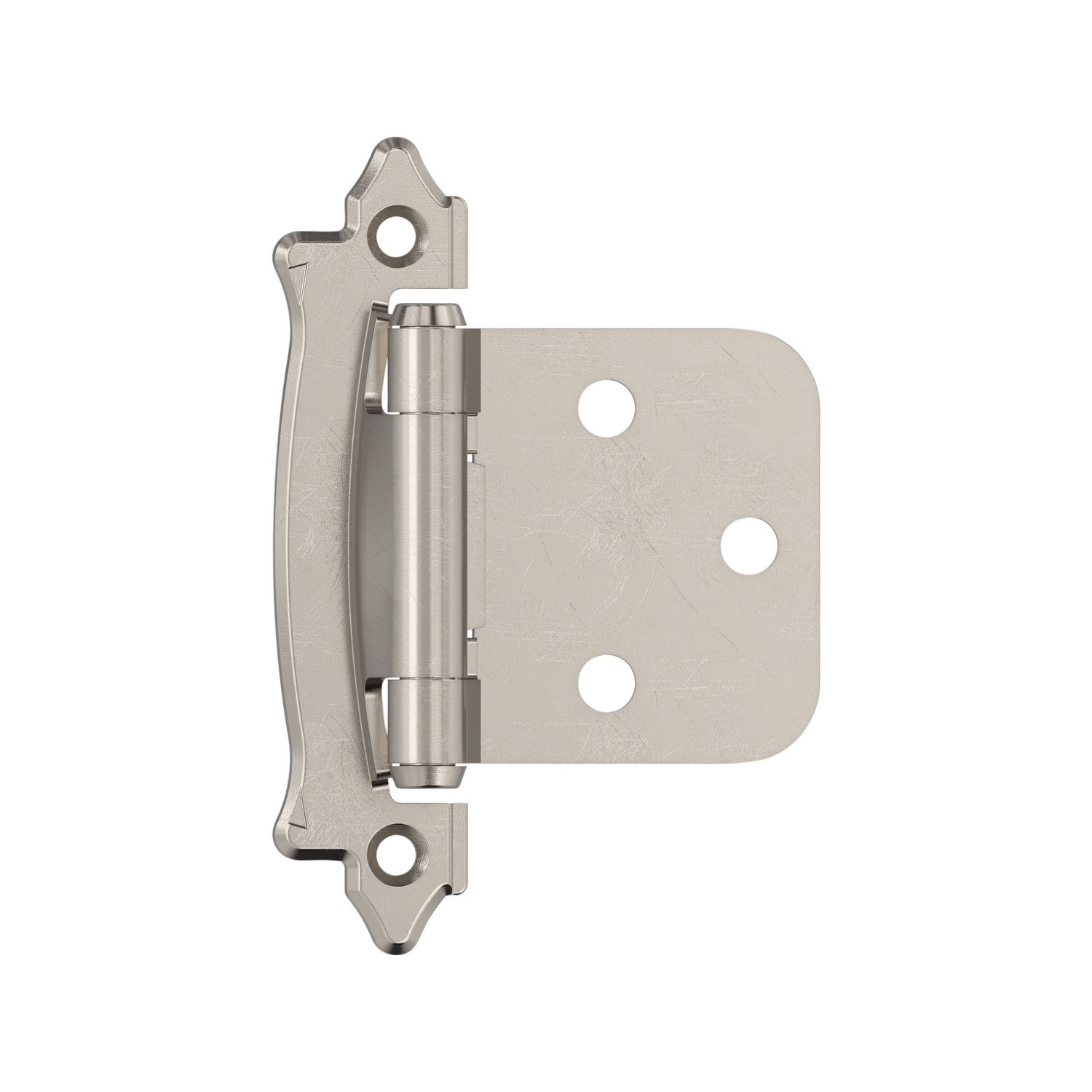 Amerock BPR7329G9 Functional Hardware Hinge Variable Overlay Self Closing Face Mount Sterling Nickel