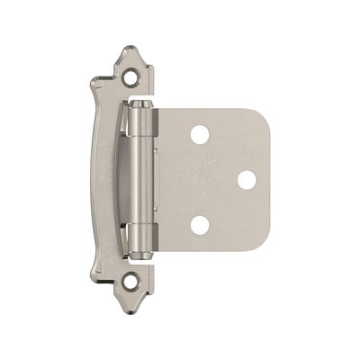 Amerock BPR7329G9 Functional Hardware Hinge Variable Overlay Self Closing Face Mount Sterling Nickel