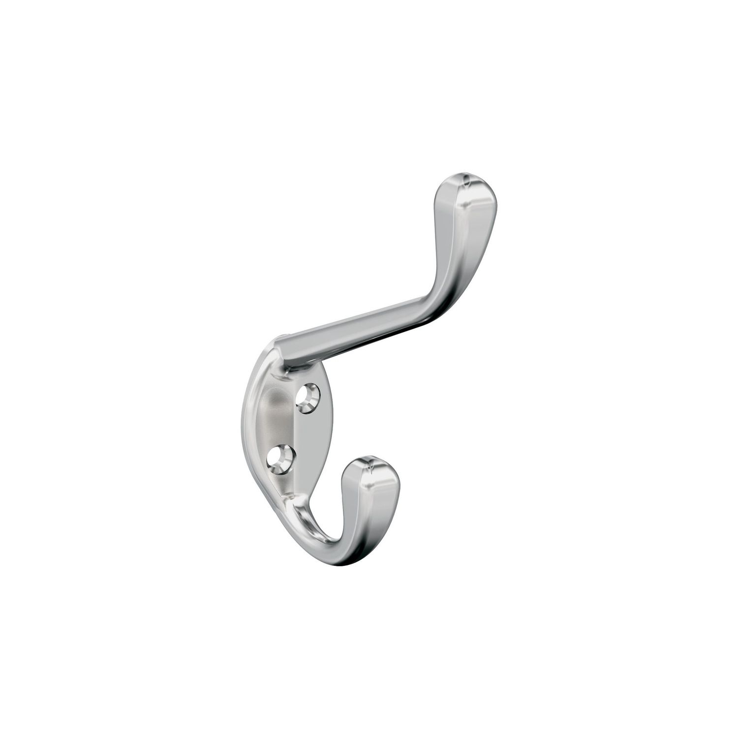 Amerock H55451 Noble Decorative Hook Double Prong, Colour: Polished Chrome