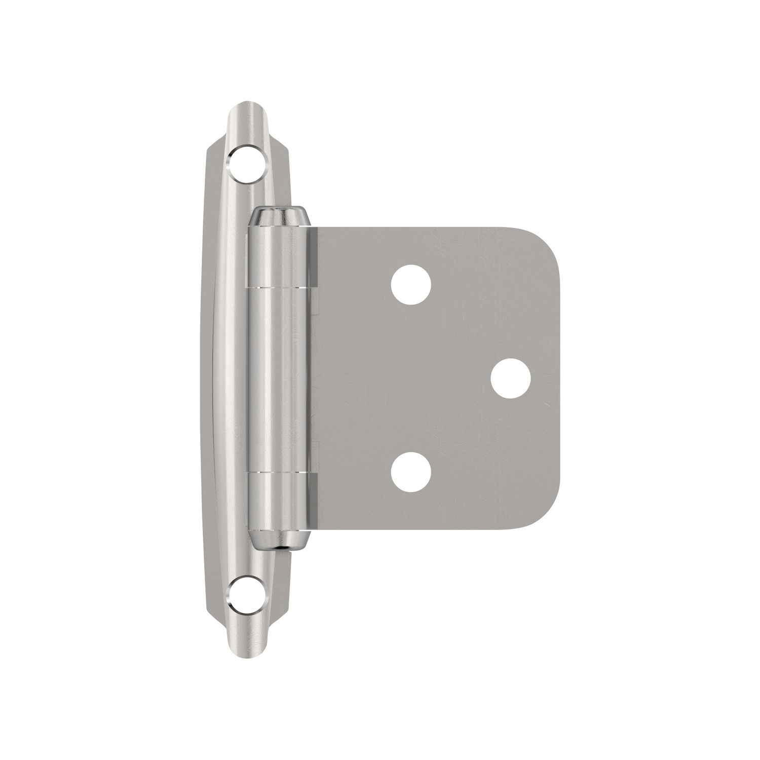 Amerock BPR3429 Functional Hardware Hinge Variable Overlay Self Closing Face Mount, Colour: Polished Chrome