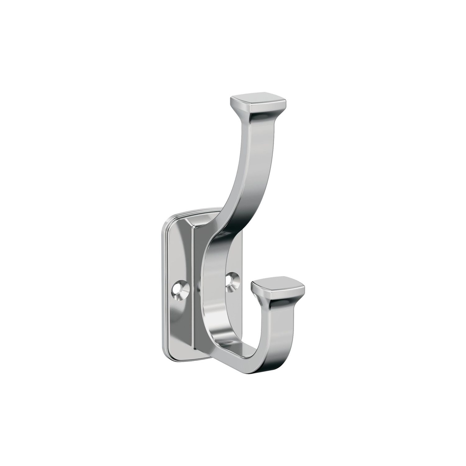 Amerock H37007 Alder Decorative Hook Double Prong, Colour: Polished Chrome