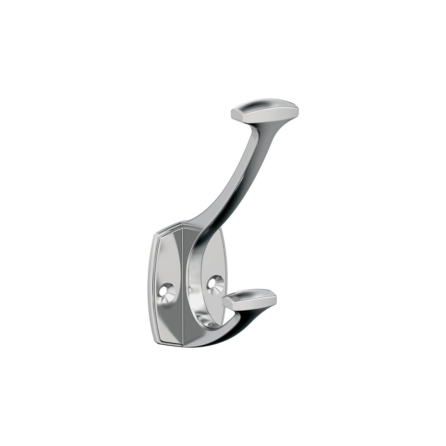 Amerock H37001 Vicinity Decorative Hook Double Prong, Colour: Polished Chrome