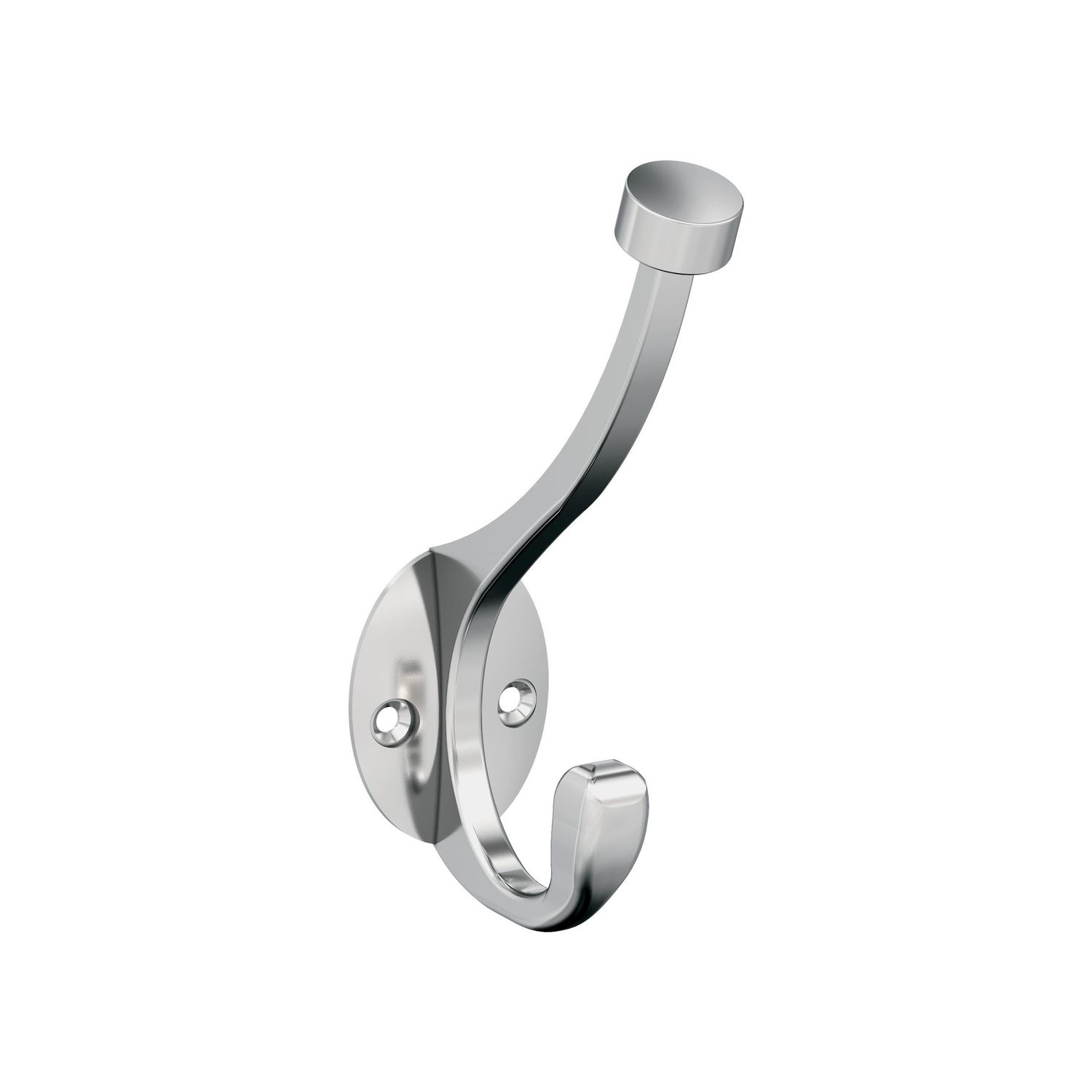 Amerock H55465 Adare Decorative Hook Double Prong, Colour: Polished Chrome